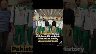 Pakistan made history at the 2025 Asian Indoor Rowing Championship #AsianRowing2025 #PakistanRowing