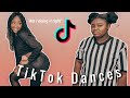 Little Sister teaches me popular tiktok dances | Janae Marie