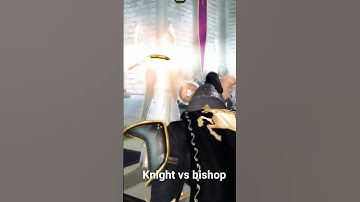 Animation chess bishop vs knight #game #battlechess #gaming #shorts #chess.com