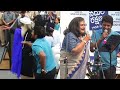 Sadhguru Pushes Puneeth Rajkumar Towards Stage to sing a song with Usha Uthup - Bombe Heluthaithe