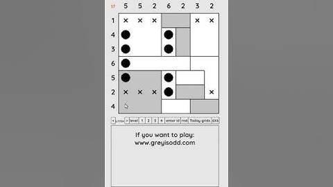 Grey is Odd - Today grids. Solution level 2 7X7 dated 04-09-2024