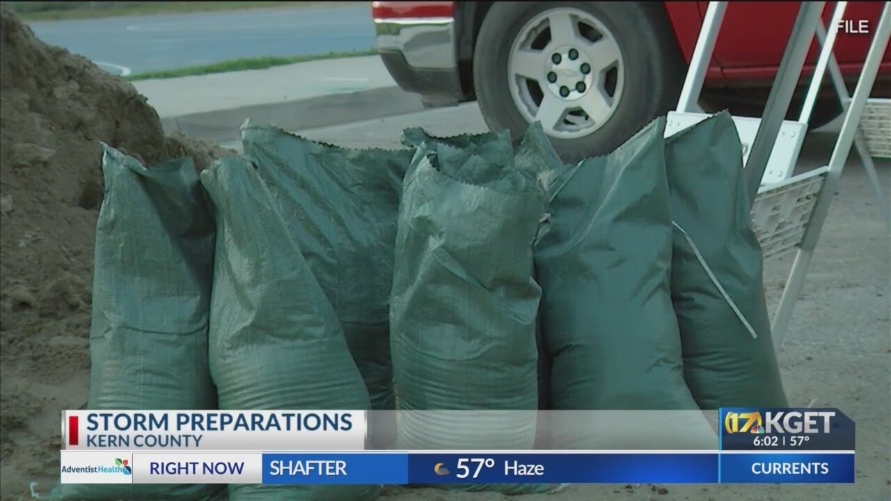 Residents prepare for stormy weather in Kern County - YouTube