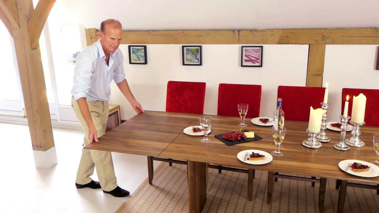 Walnut Extending Table - YouTube