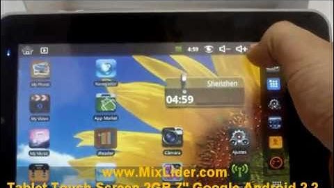 MixLider - Tablet PC Touch Screen 2GB 7" Google Android 2.2 Camera Wifi Sensor de Gravidade