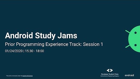 Android Study Jams 2020 Track 2 Session 1