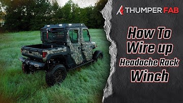 Thumper Fab Winch Headache Rack - Winch Install