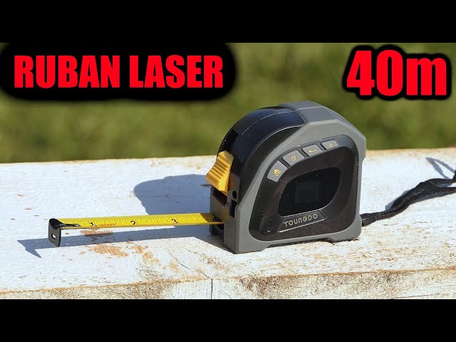 Ruban mètre laser YOUNGO  40 mètres + ruban 5 mètres numérique 