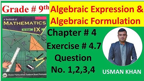 class 9th maths, #chapter4, Algebraic expression and Algebraic formula