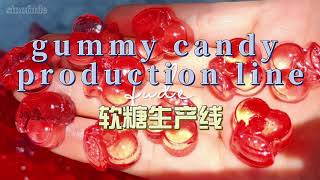 SINOFUDE 80 kg per hour cherry shape Gummy production line