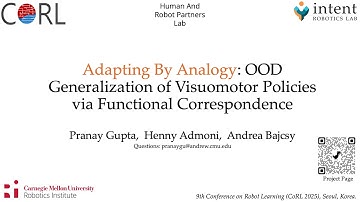 Adapting by Analogy: OOD Generalization of Visuomoter Policies via Functional Correspondences
