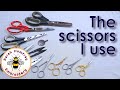 10 types of scissors I use in hand embroidery and what they are used for. Choose the right scissors!