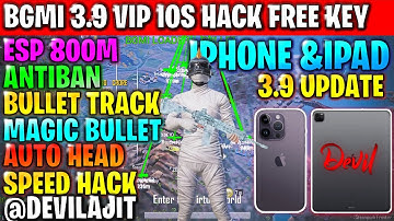 bgmi ios hack 3.9 free |how to hack bgmi ios 3.9 |skin hack bgmi ios | iPad And IPhone ios hack free