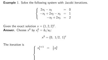 ch7 2.  Iterative Solvers.  Example. Wen Shen