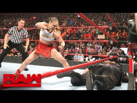 มวยปล้ำหญิง พากย์ไทย Ronda Rousey and Natalya vs Nia Jax and Tamina