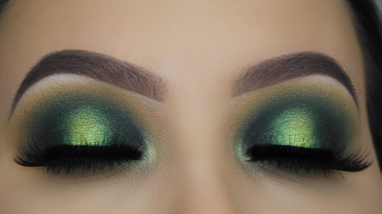 Smokey Emerald Eye Makeup Tutorial - YouTube
