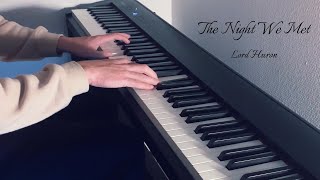 Lord Huron - The Night We Met (Piano Cover) видео