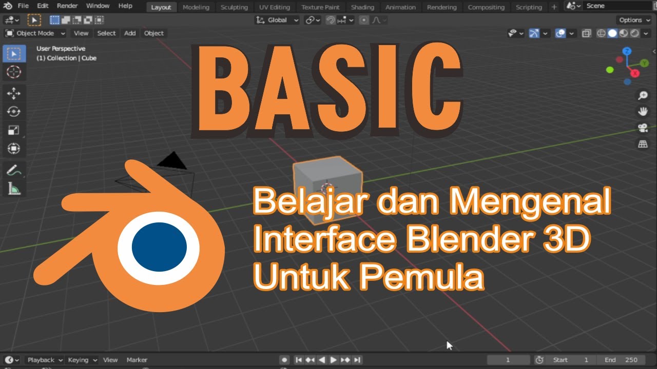 Tutorial Blender 3D: Belajar Dan Mengenal Interface Untuk Pemula - YouTube