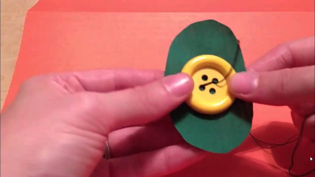 11 Sewing a Button YouTube