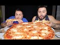 MUKBANG Ricotta Cheese Pizza + Spinach Calzone with @BigGuyAppetite