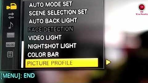 Sony nx100 PP settings (picture profile settings)