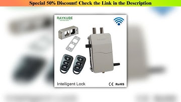 Flash Sale RAYKUBE Wireless Intelligent Remote Control Lock Anti-theft Lock For Invisible Lock Elec