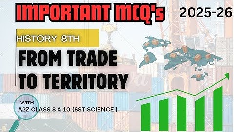 Class 8 History Ch-2 From trade to territory Top MCQs for Exam 2025 | NCERT Most Important Questions