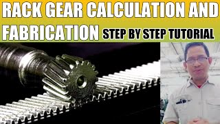 RACK GEAR CALCULATION AND FABRICATION | Step by Step Tutorial  (Machining Theory)