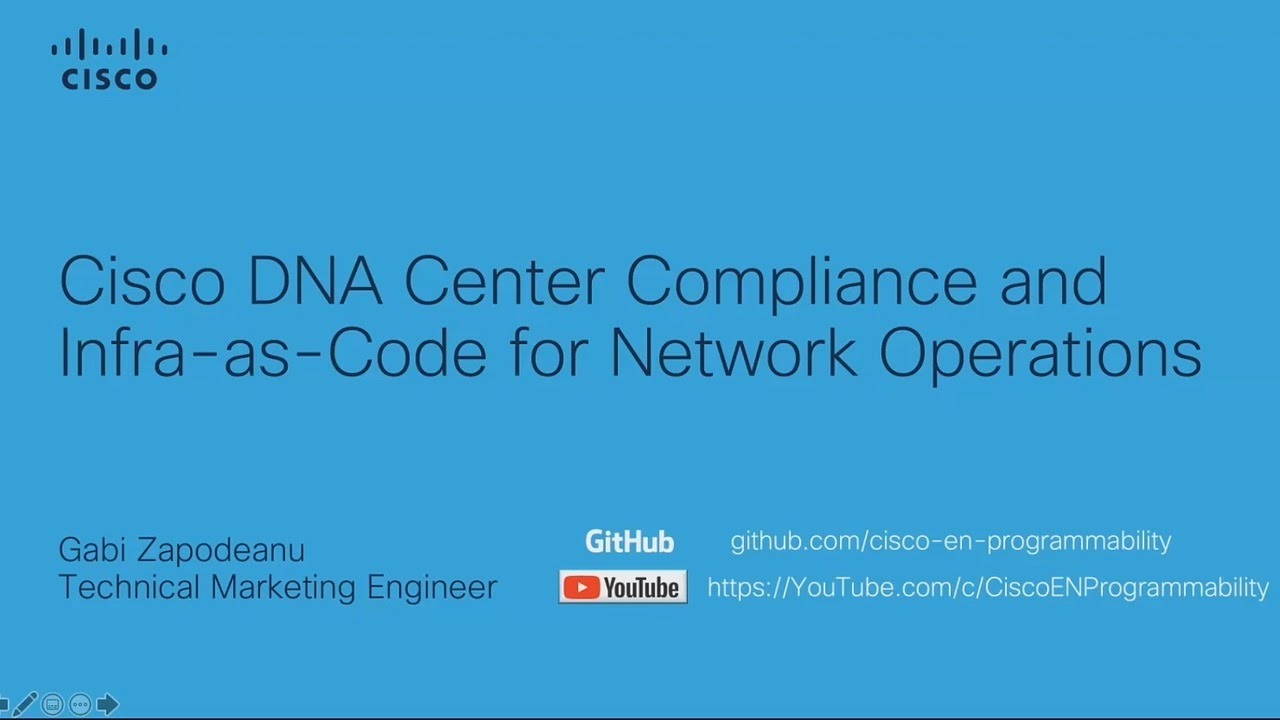 Cisco DNA Center Compliance and Infrastructure-as-Code for Network Operations