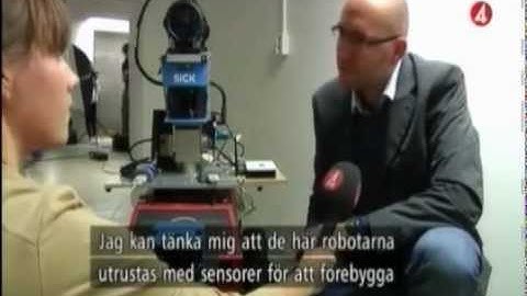 The robot that can find methane leaks - Gasbot on TV4 Mälardalen (October 2012)
