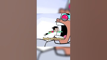 Robin goes inside Cyborg! #dc #reels  #shorts #funny  #teentitans #teentitansgo