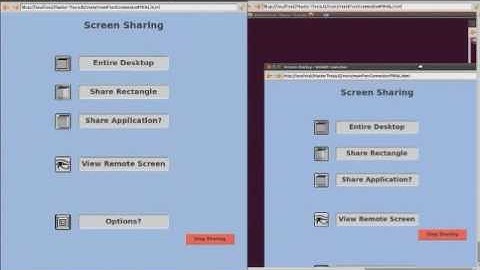 Screen Sharing in Web Real-Time Communication | Ericsson Labs