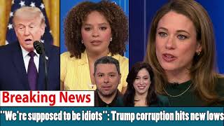 "We're supposed to be idiots": Trump corruption hits new lows