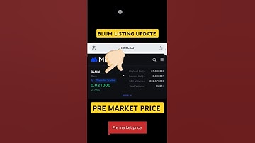 Blum airdrop listing update| Blum token price prediction|Blum airdrop new update #blum #blumairdrop