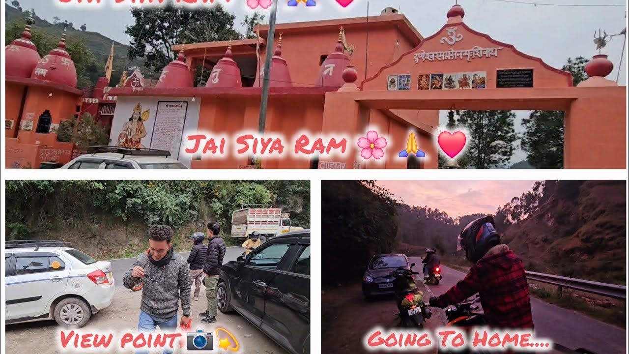 Going To Home 😊 Beauty's Of Uttarakhand Temple, River, Mountain ⛰️ .