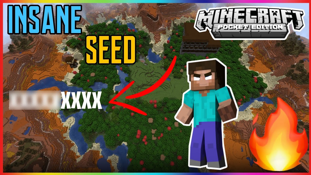 Insane Seed For Minecraft Pocket Edition 😮 - YouTube