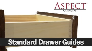 How to Adjust Your Cabinet Drawers on Standard Guides -Aspect Cabinetry