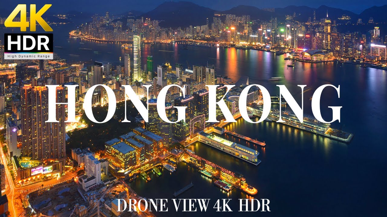 ⁣Hong Kong 4K drone view 🇨🇳 Flying Over Hong Kong | Relaxation film with calming music - 4k HDR