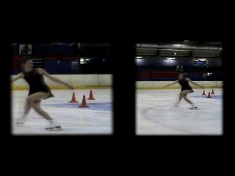 Figure Skating Loop Jump - Slow Motion