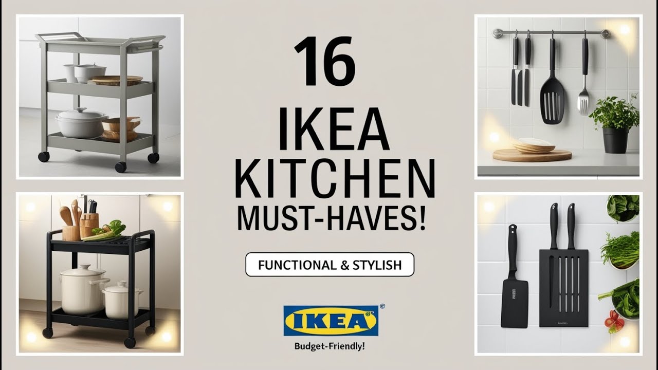 Top 16 IKEA Kitchen Essentials for a Functional and Stylish Space - YouTube