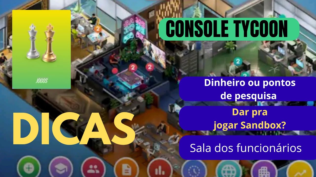 DICAS DE CONSOLE TYCOON- PESQUISA/SANDBOX E MAIS! [ Português]