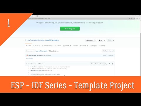 #1 Esp-idf project files explanation with template project