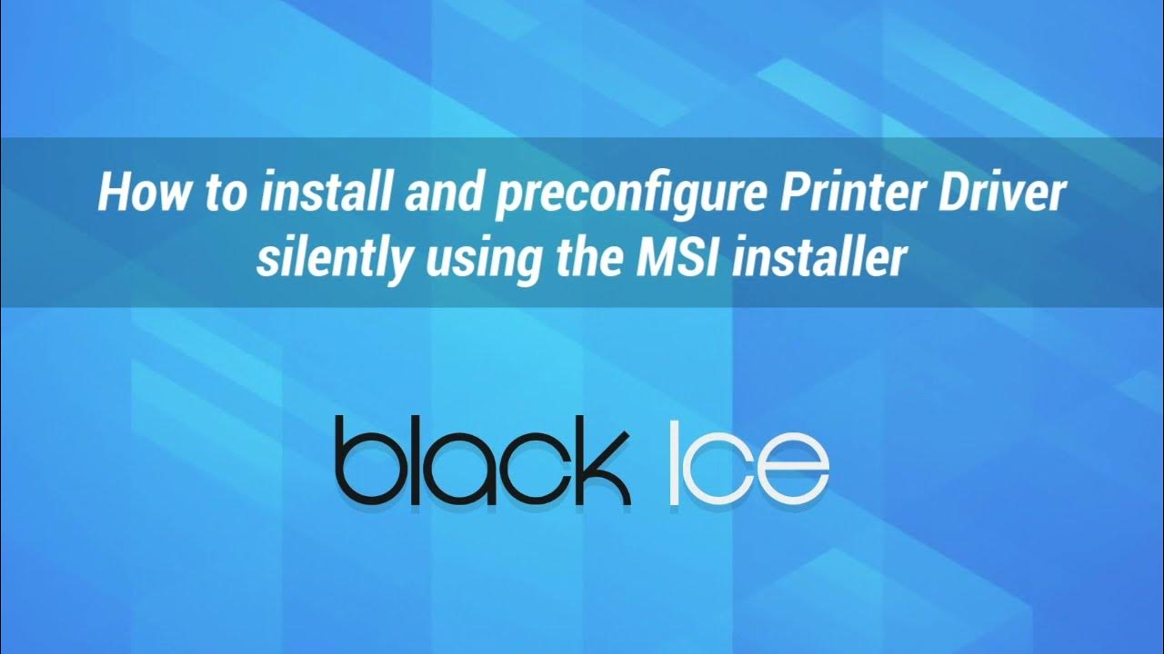 Install Msi Silently