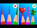 Rainbow Crafts For Creative Students || Amazing School Hacks And Crafts