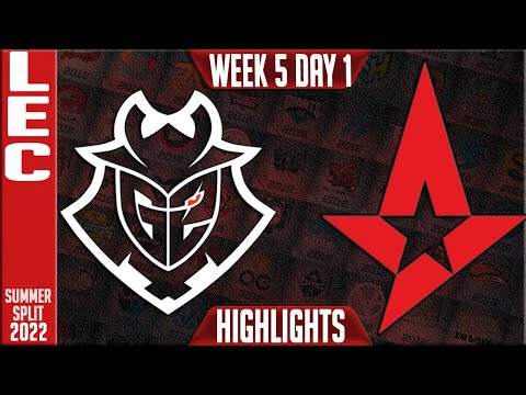 G2 vs AST Highlights | LEC Summer 2022 W5D1 | G2 Esports vs Astralis