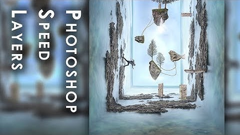 Floating Islands - Photoshop Speed Layers