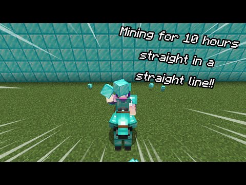 Minecraft Mining for 10 HOURS STRAIGHT with only Iron