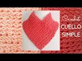 Cuello simple a crochet en punto mullido