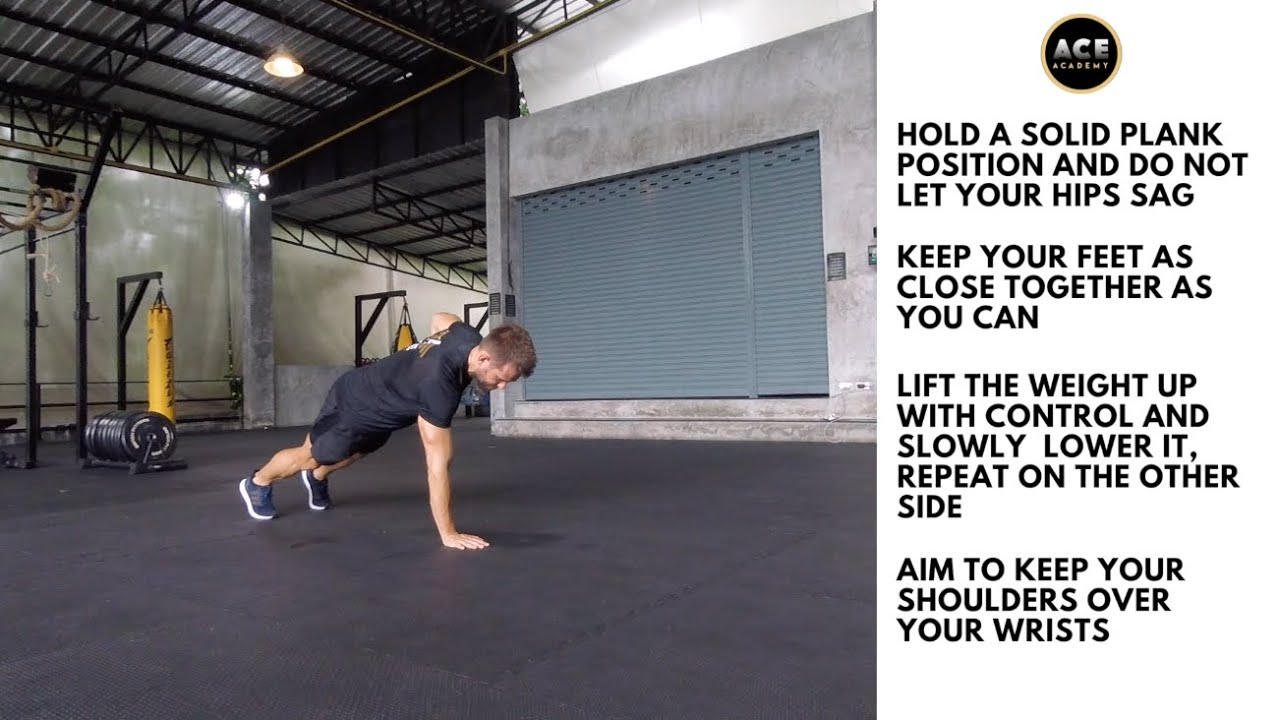 Renegade Row - Brilliant exercise for working your core stability and your back muscles.