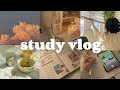 STUDY VLOG Being Productive Day Studying Matcha Journaling Motivation 