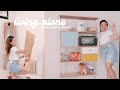 Living Alone *struggles* | DIY Kitchen Rack, Pantry Organizers & Cooking Nongshim Chapaguri!